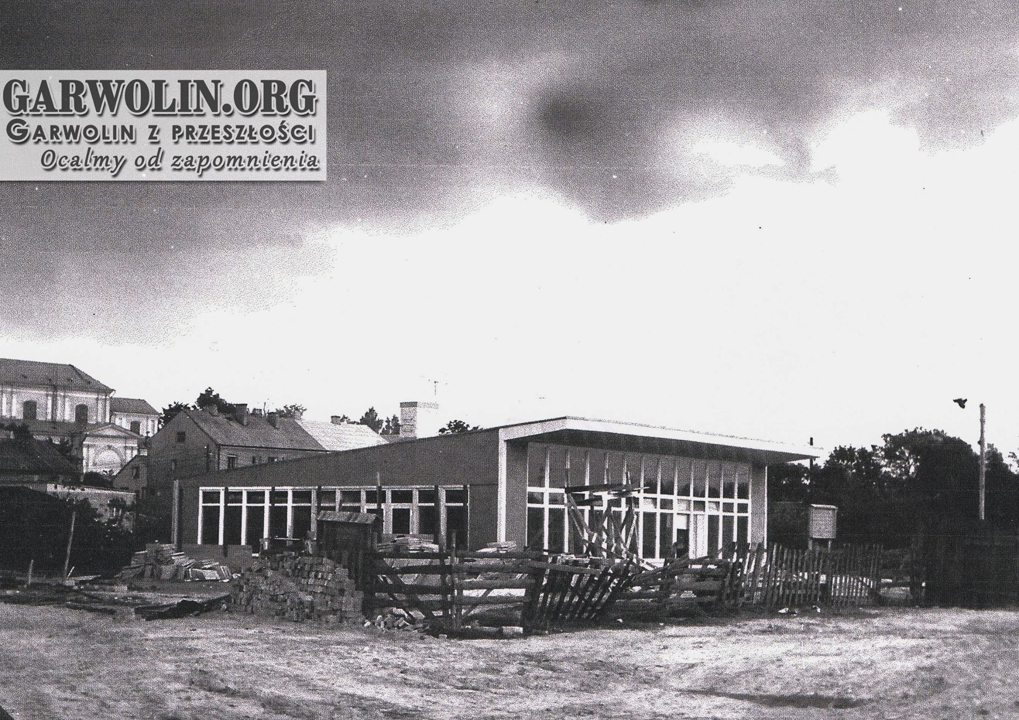 Budowa dworca PKS w Garwolinie 1968