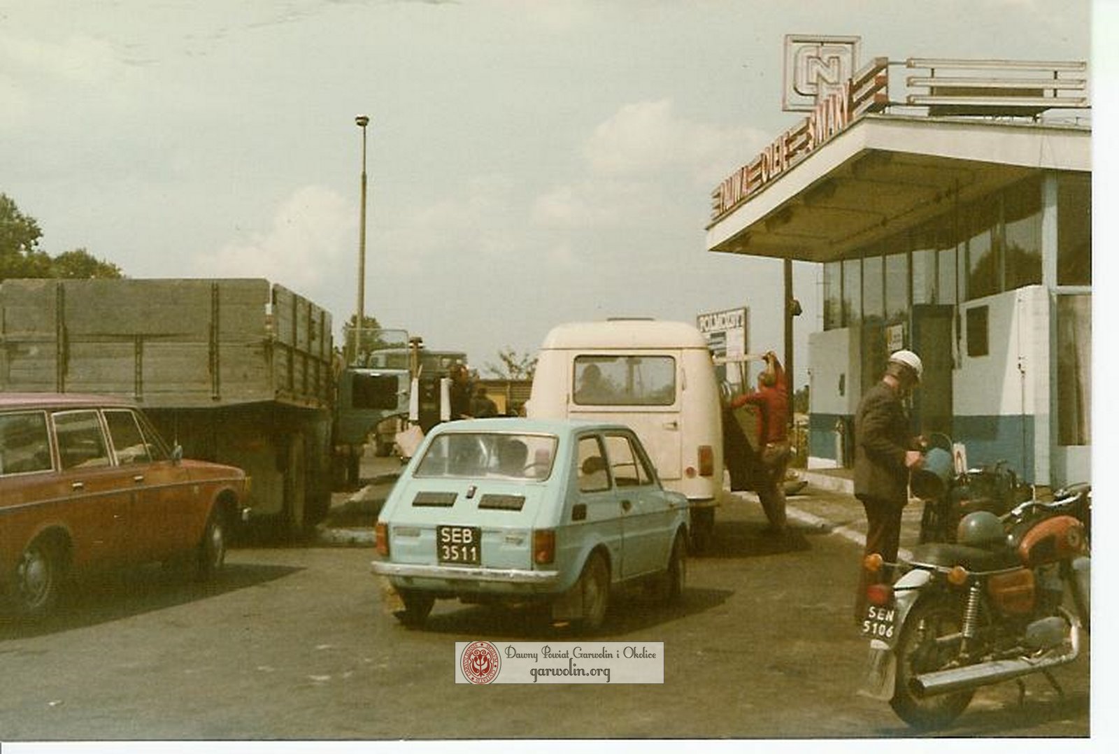 Stacja Paliw CPN w Garwolinie 1979 r.