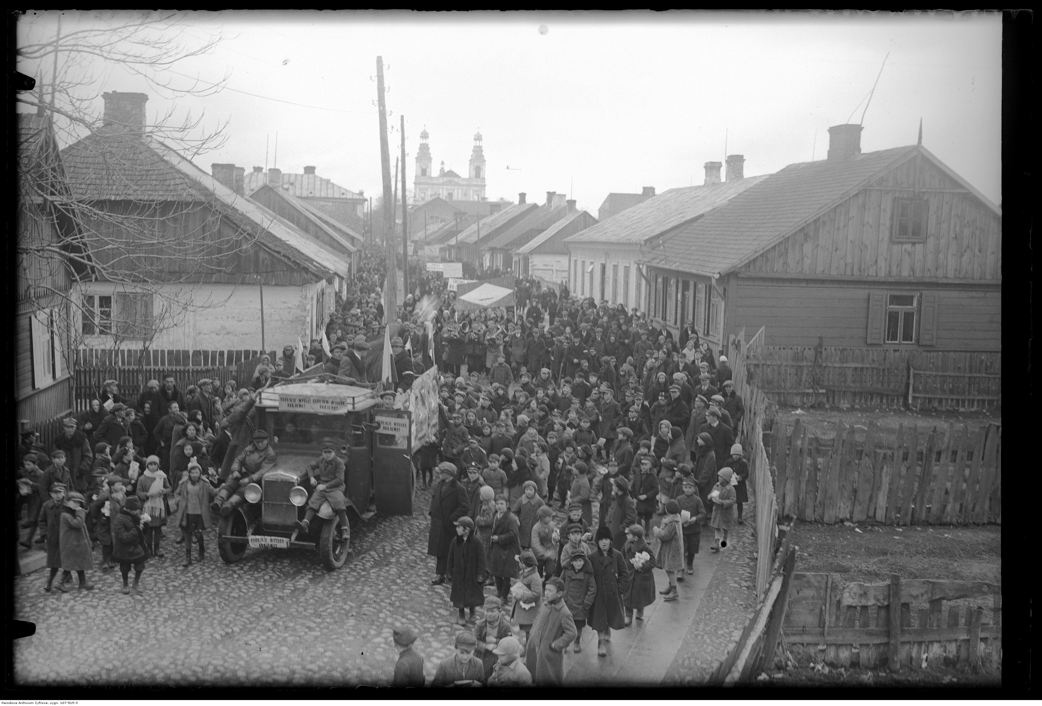 Antyniemiecki pochód w Garwolinie - 1933 r.