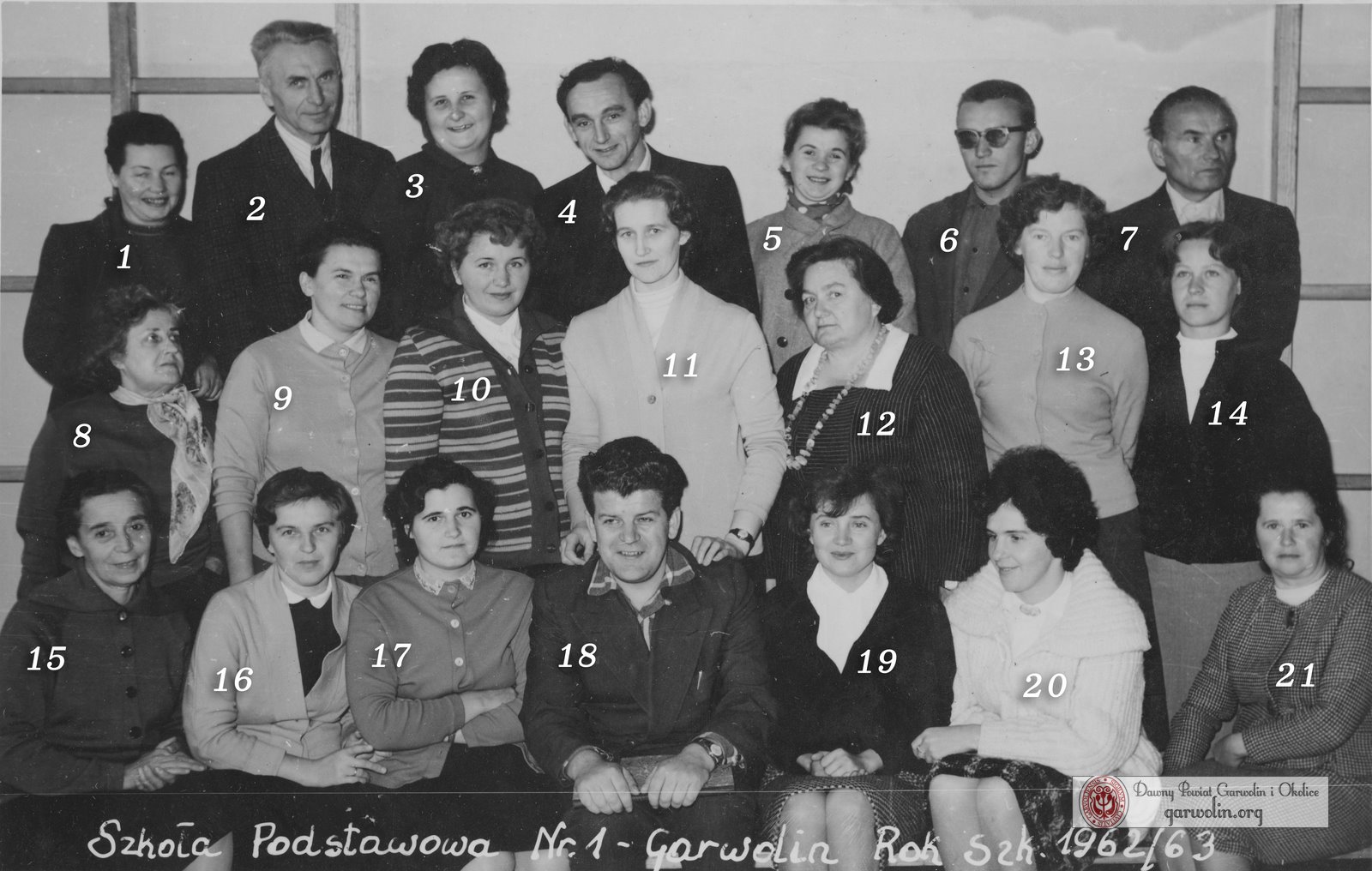 Szkoła Podstawowa nr 1 w Garwolinie - rok szkolny 1962/63