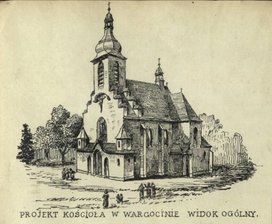 Projekt kościoła w Wargocinie