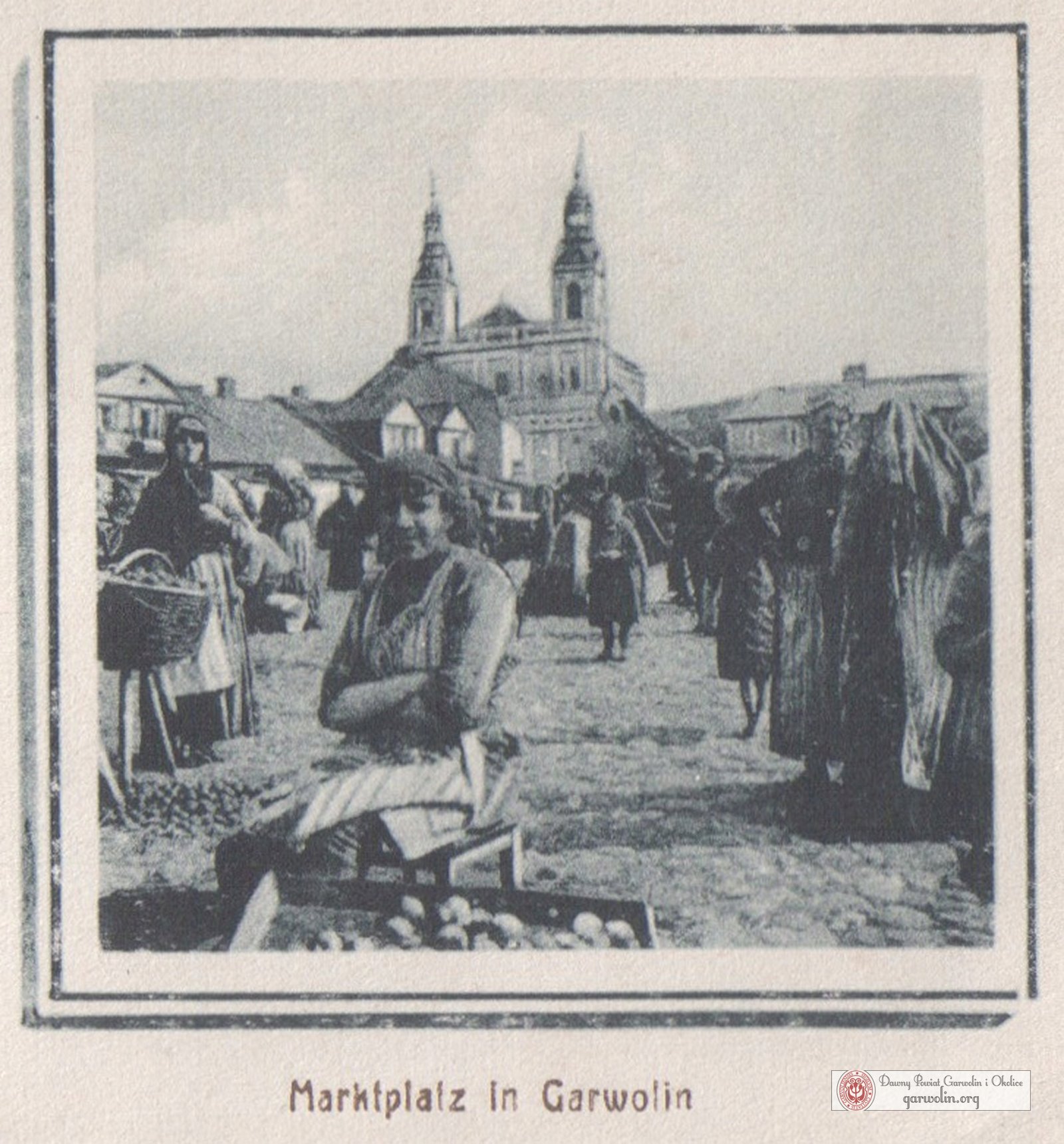 Rynek "górny" w Garwolinie w 1915 r.