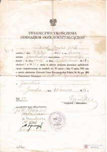Małaszek-Irena-świadectwo-1946-liceum-długa-Garwolin-Szwed-Cecylia-Pszonka-garwolin.org_
