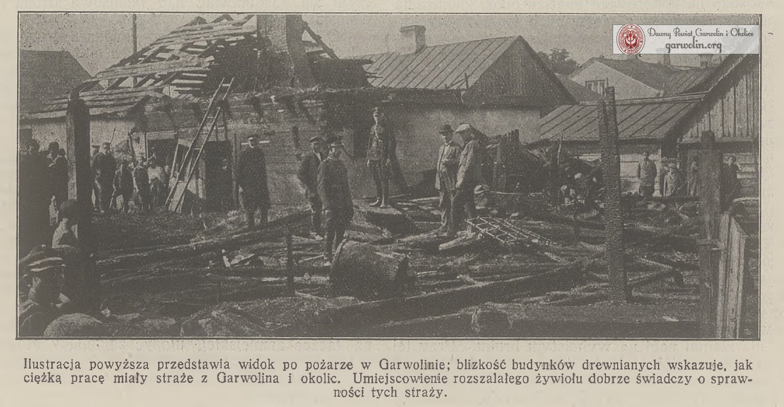Pożar w Garwolinie - 1926 r.