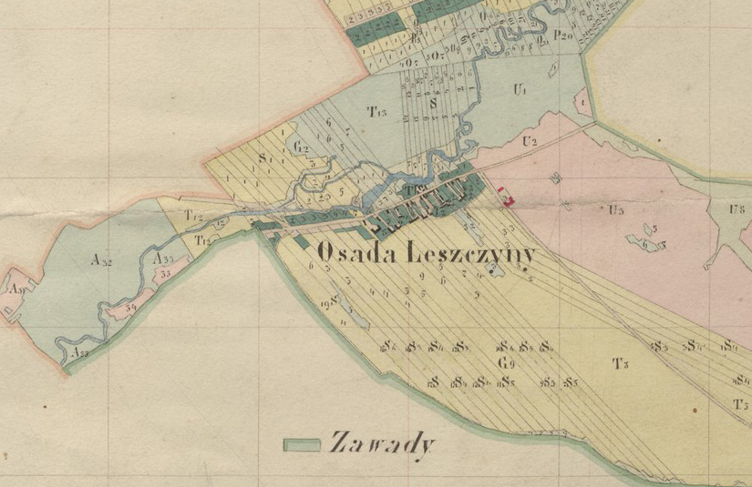 Leszczyny w 1848 r.